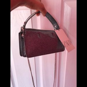 ZARA WOMEN’S SPARKLY CITY MINI BAG